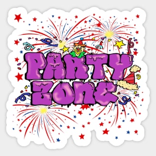 party zone Sticker